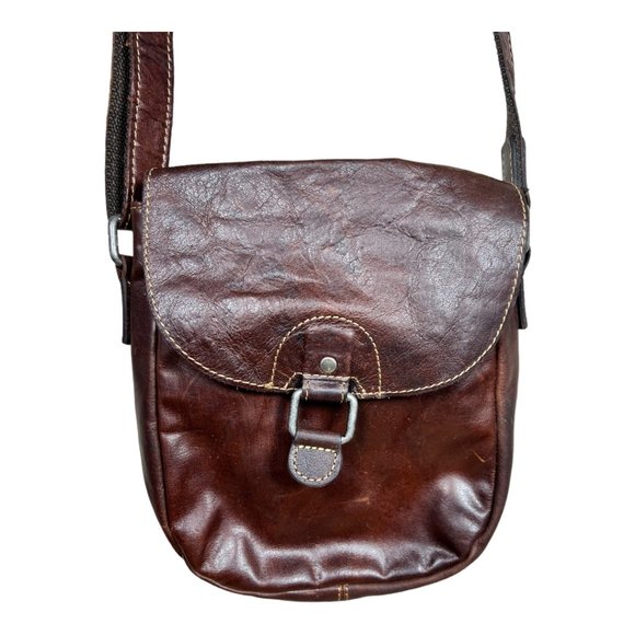 Luxurious Jack George Leather‎ Crossbody Bag - Picture 1 of 8